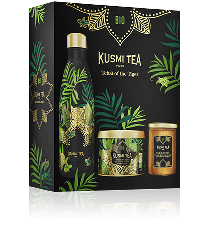 Coffret Tchaï of the Tiger - Coffret de thé noir, gourmandise et gourde