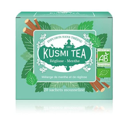 Infusion Bio Réglisse-Menthe – Tisane Rafraîchissante Sans Théine | Kusmi Tea Réunion