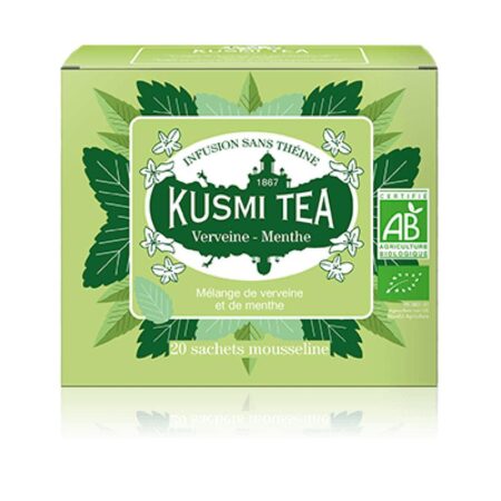 Infusion Bio Verveine-Menthe – Tisane Relaxante Sans Théine | Kusmi Tea Réunion