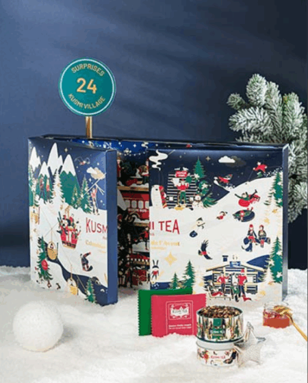 Calendrier de l'Avent 2024 Kusmi Tea Thé noir, vert, blanc, tisane, infuseur… – Image 5